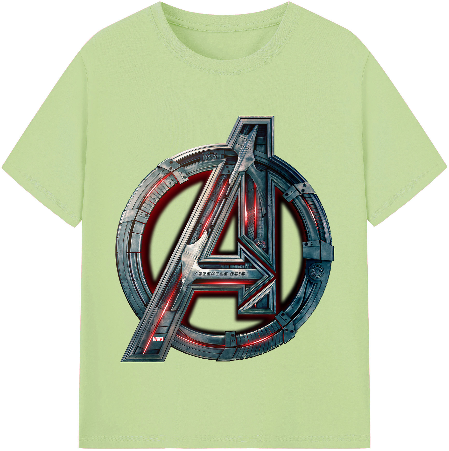 （画像用） アベンジャーズ The Avengers 綿100％半袖Tシャツ（フロントプリント）